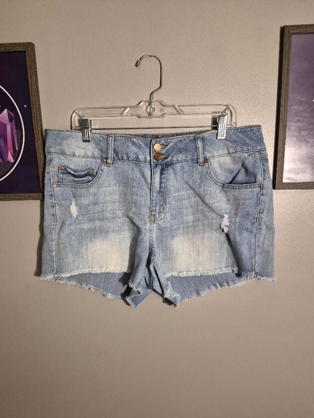 Light Blue Jean Shorts